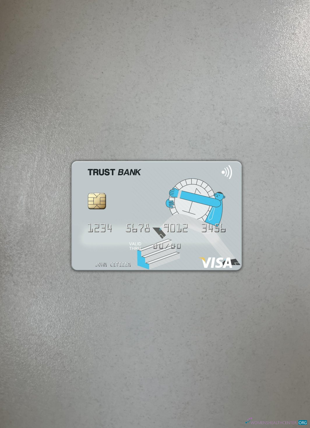 Download Algeria Trust Bank Algéria visa card photolook front Photoshop template